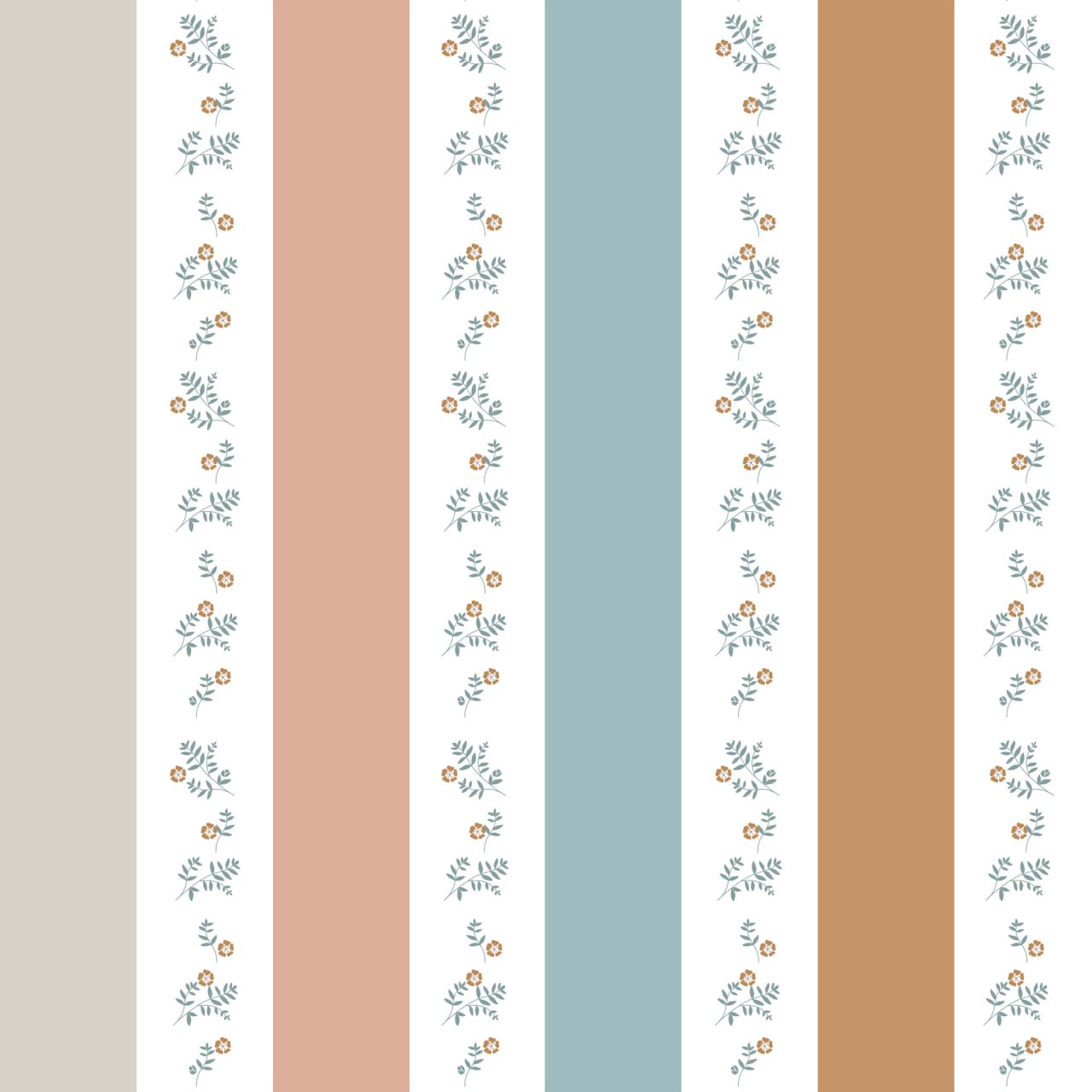 Portofino Colour Stripes with flowers