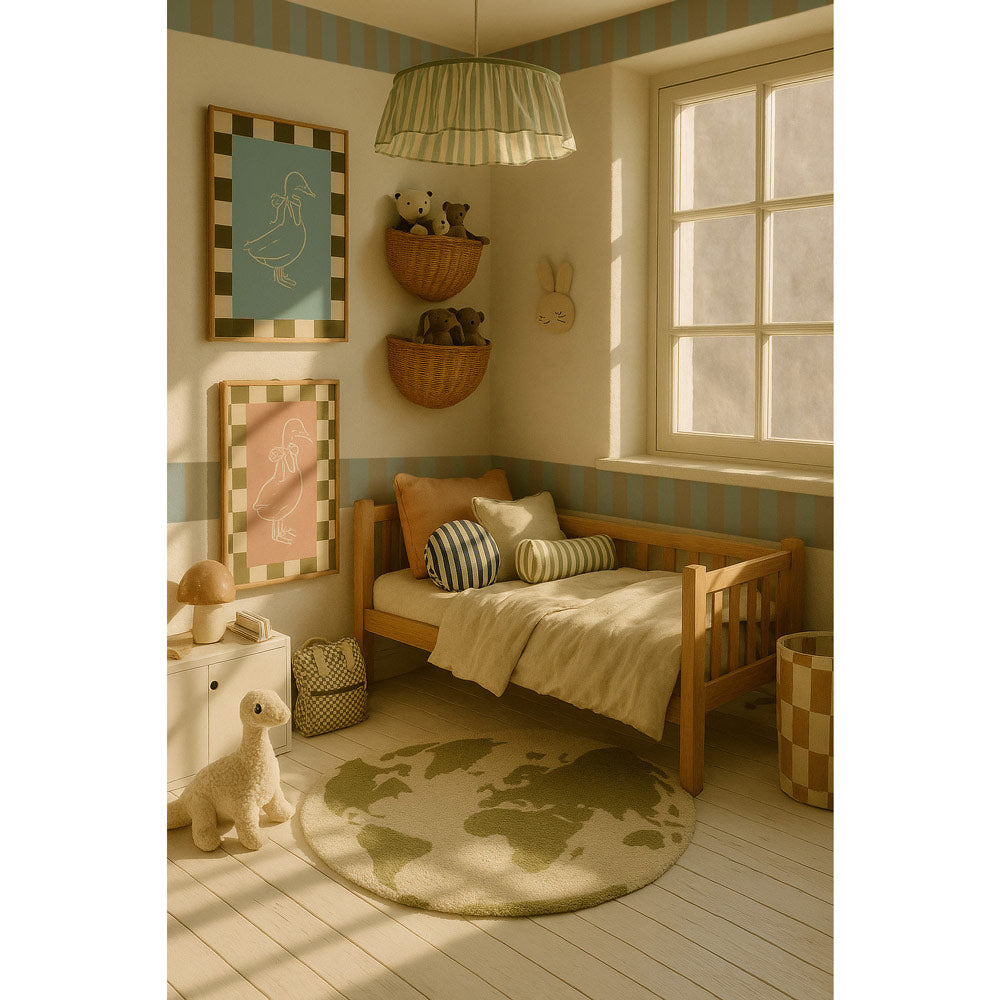Border Wide Blue Green