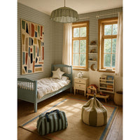 Check minimini blue dark green Wallpaper