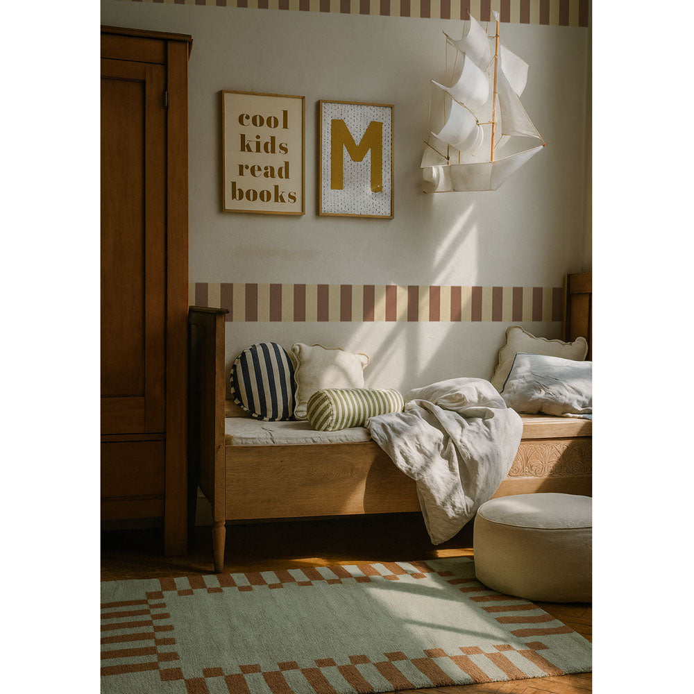 Border Nostalgia Beige Brown