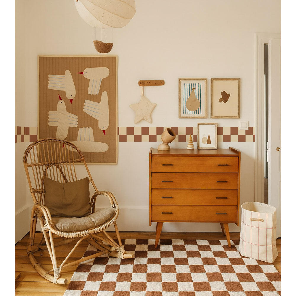 Border Slim Cream Brown