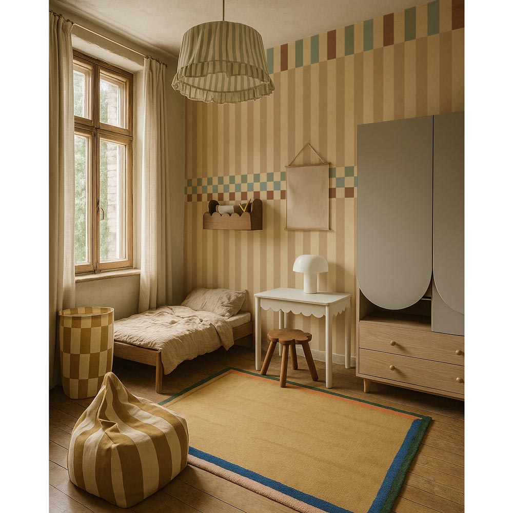 Stripes nostalgia vintage colours Wallpaper