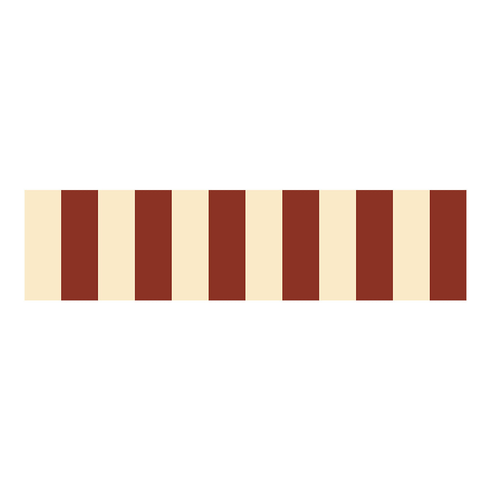 Border Nostalgia Beige Red