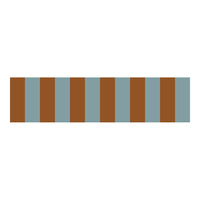 Border Nostalgia Blue Brown