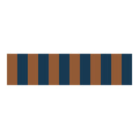 Border Nostalgia Navy Blue Brown