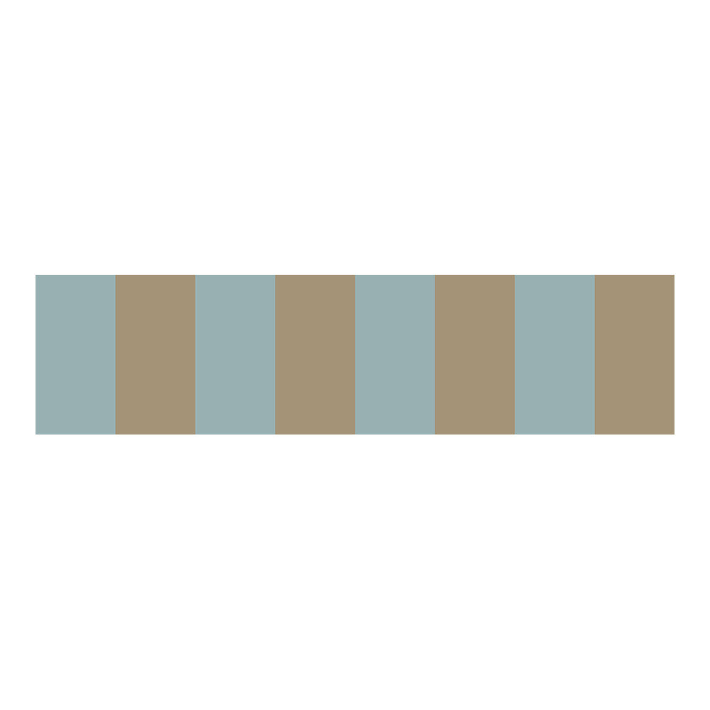Border Wide Blue Brown