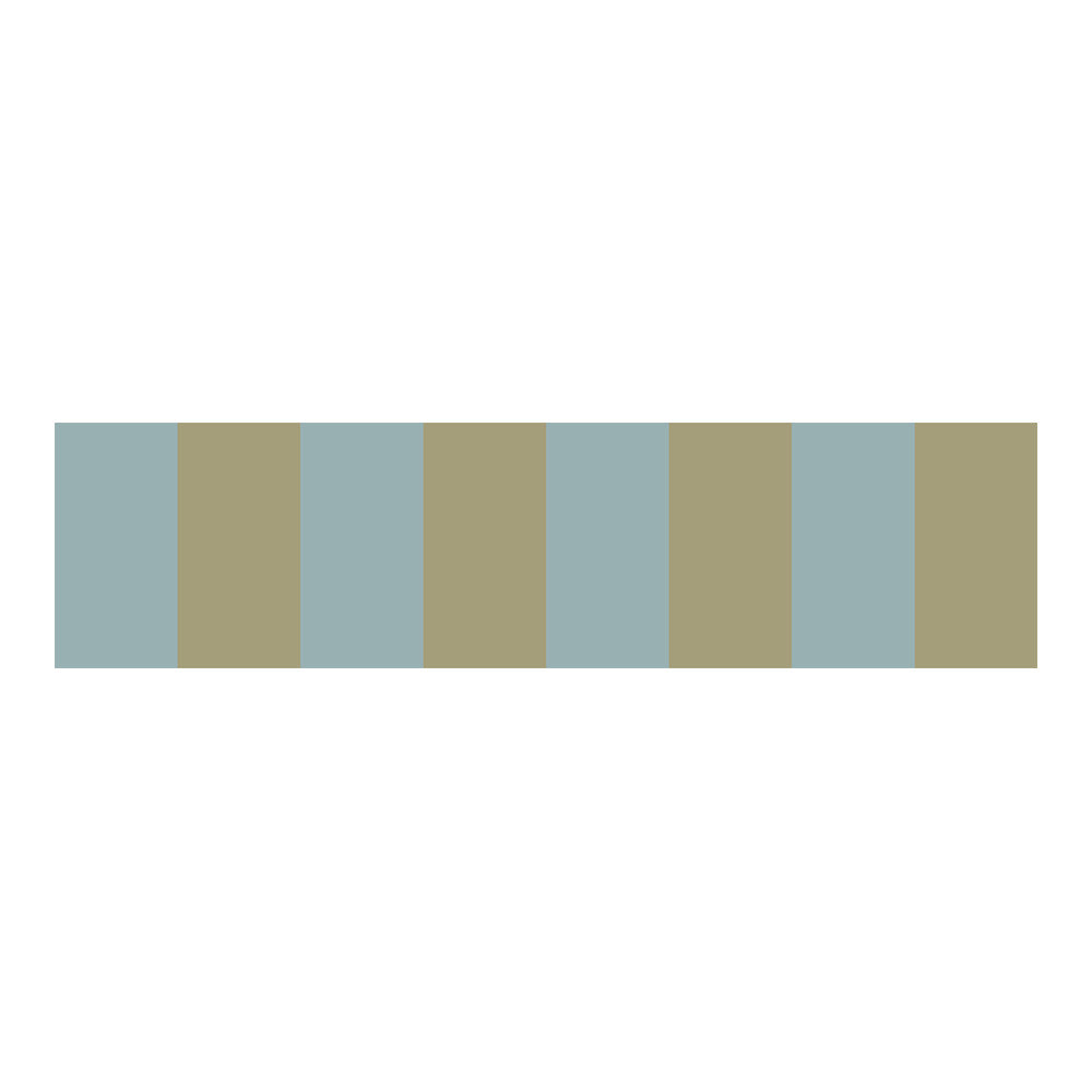 Border Wide Blue Green