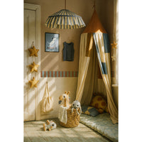 Border Nostalgia Blue Brown