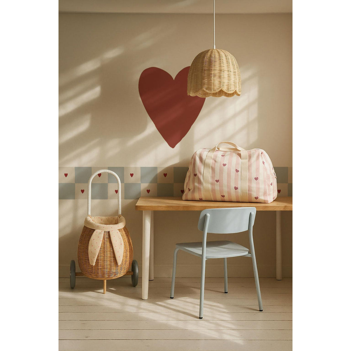Border Check with Hearts