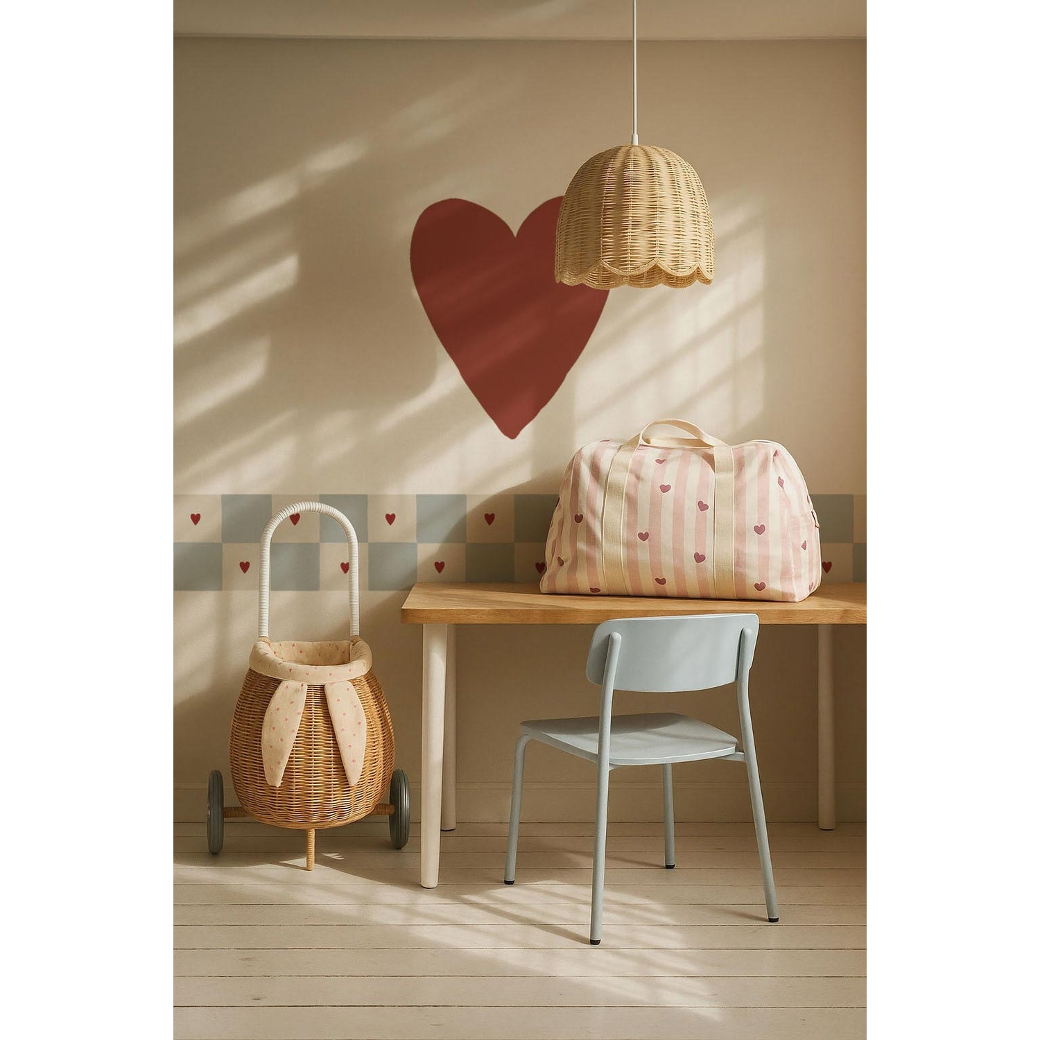 Border Check with Hearts