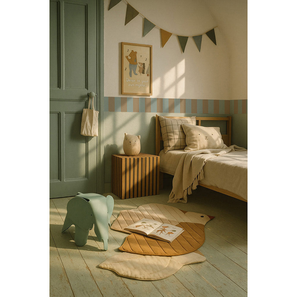 Border Wide Blue Brown