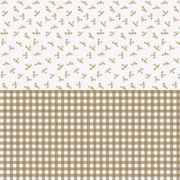 Rustic Garden White Wallpaper Sample