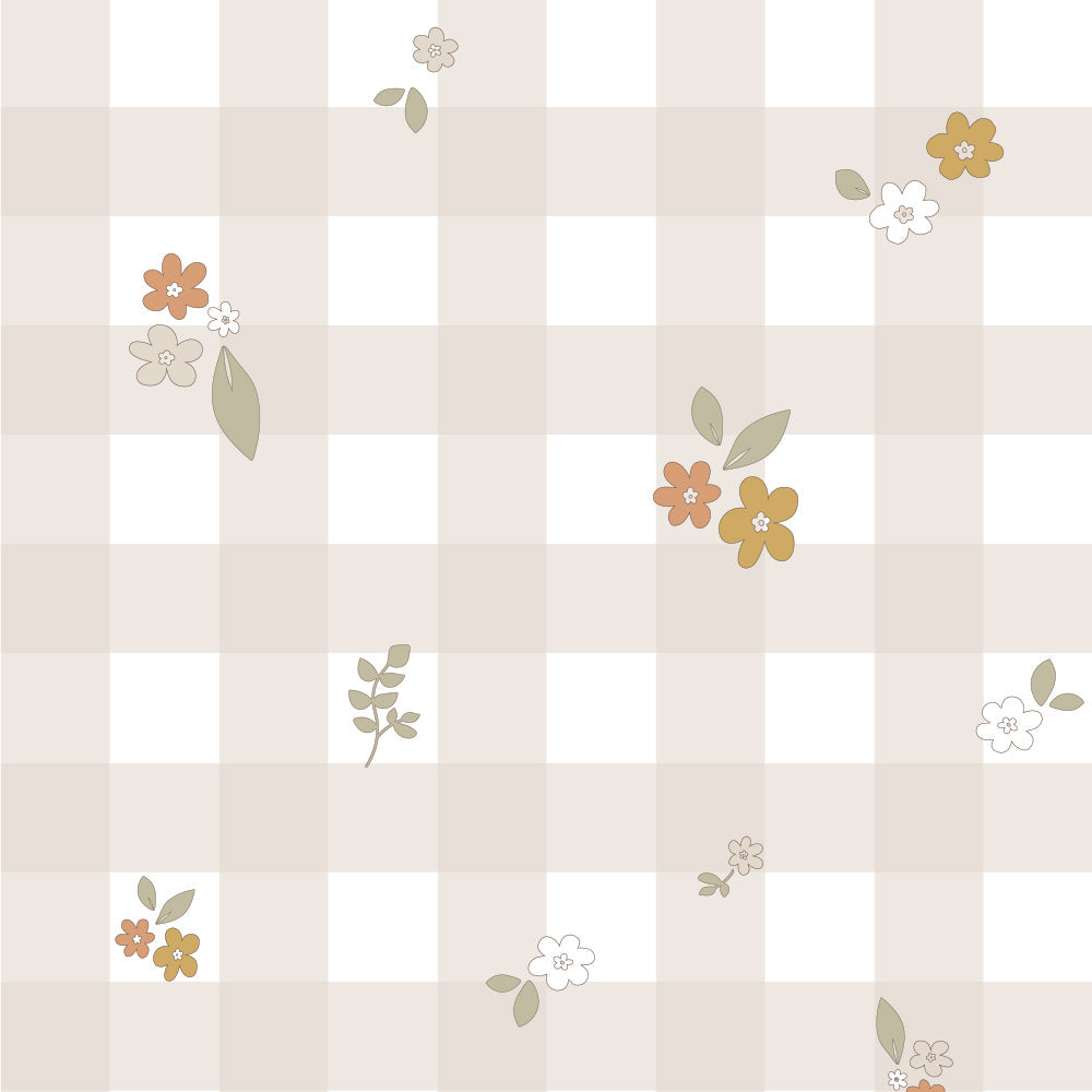 Boho Check Wallpaper Sample