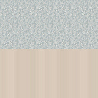 Delicate Twigs with Blue and Beige Wallpaper Sample