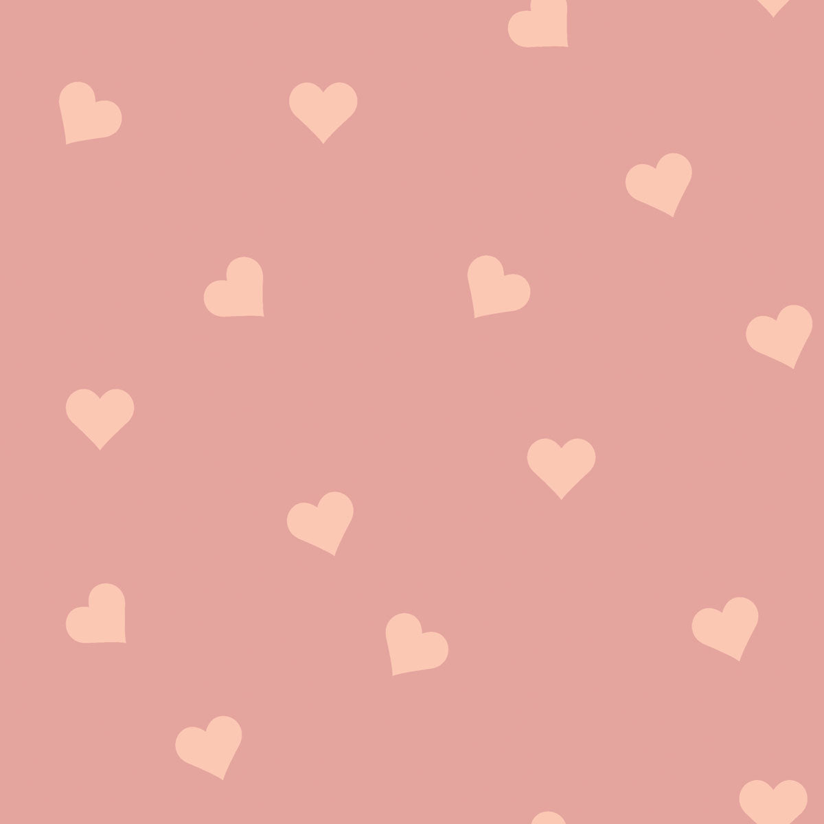 Hearts Peach on Pink Wallpaper