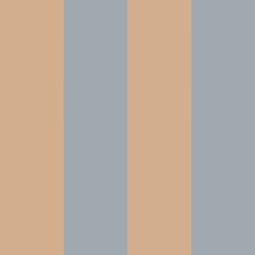 Stripes blue beige Wallpaper