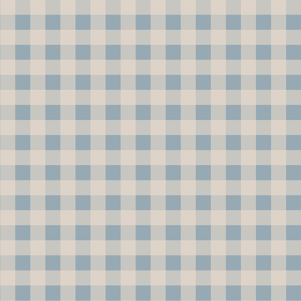 Check minimini blue cream Wallpaper