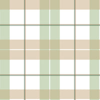 Check maxi beige green Wallpaper