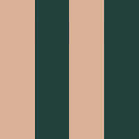Wide stripes royal green and pink Wallpaper