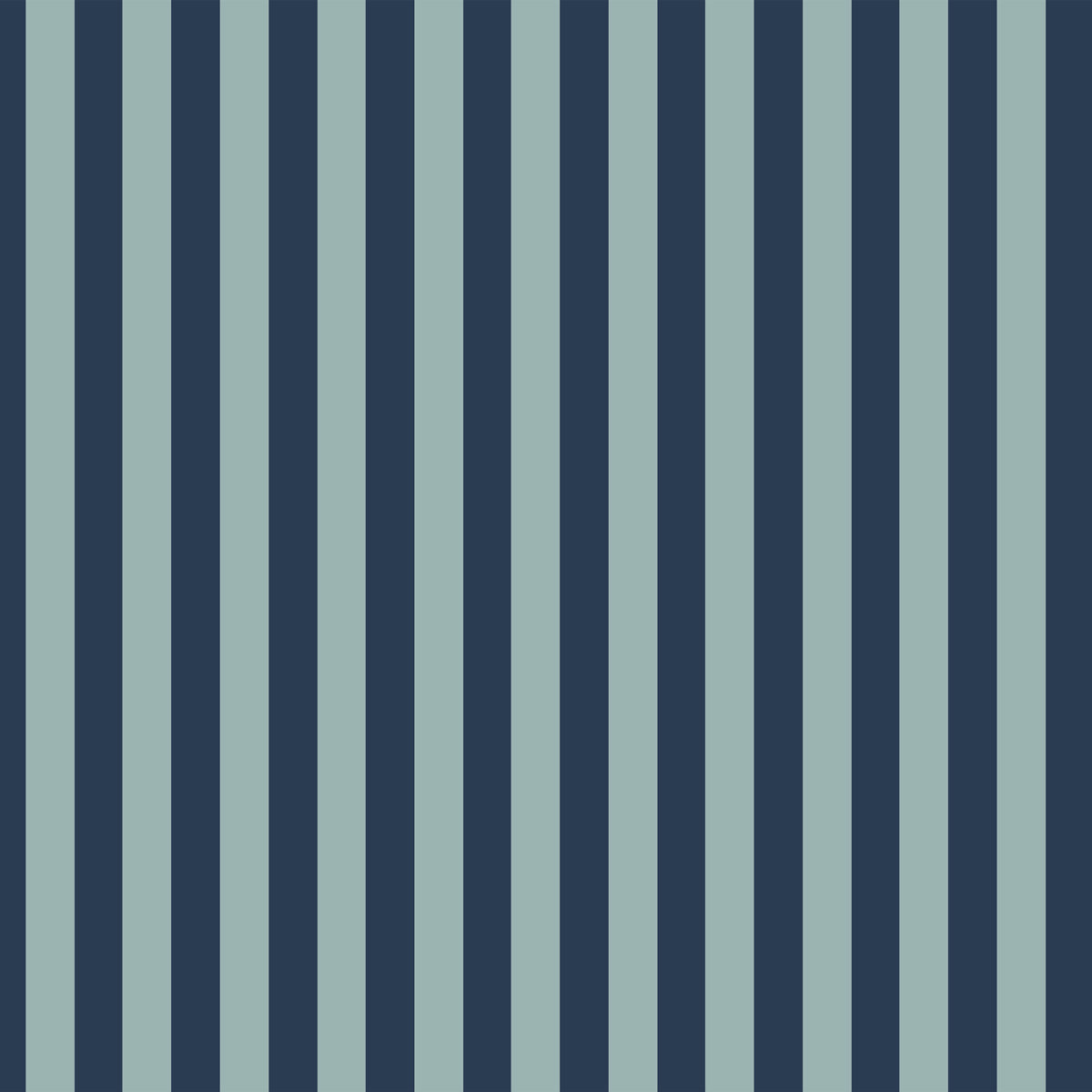 Wide stripes 2 shades of blue Wallpaper