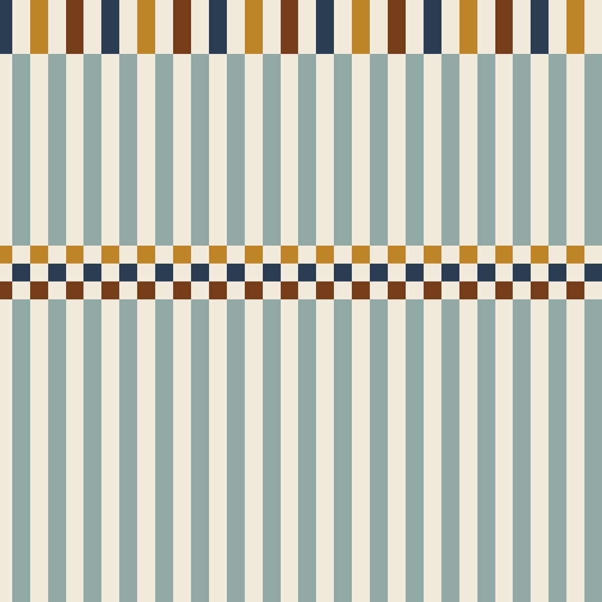 Stripes happy green and 3 colours Wallpaper