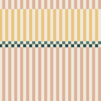 Stripes happy cherry pink and and sunny yellow Wallpaper