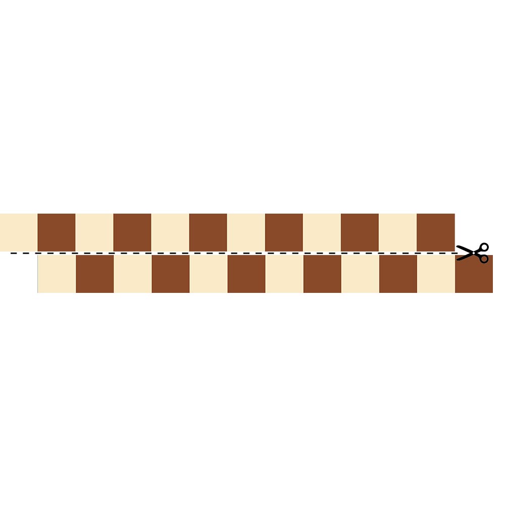 Border Slim Cream Brown