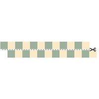 Border Slim Cream Green