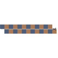 Border Slim Navy Blue Brown