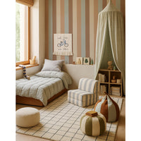 Stripes four natural Wallpaper