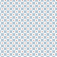 French hearts check Wallpaper
