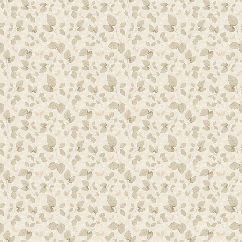 Subtle beige leaves Wallpaper