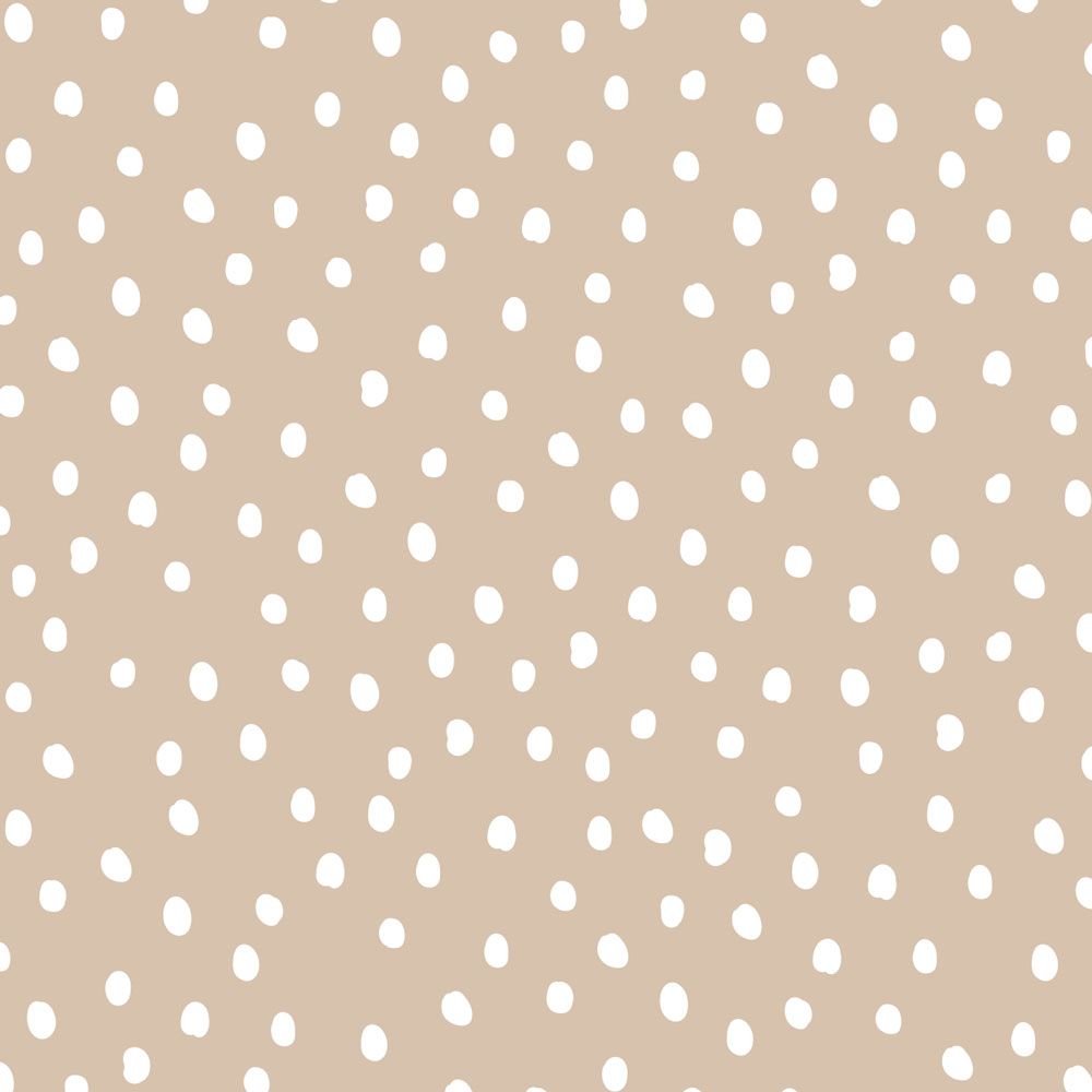 Simple Irregular Dots Beige Wallpaper Sample