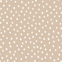 Simple Irregular Dots Beige Wallpaper Sample