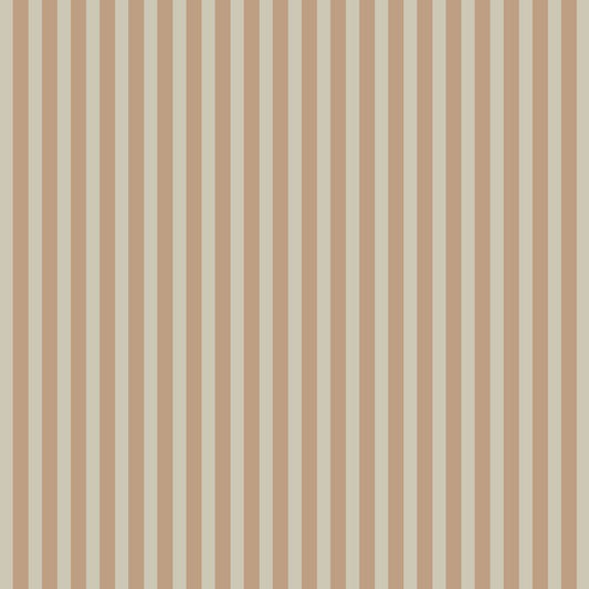 Simple Vintage Stripes Beige Brown Wallpaper