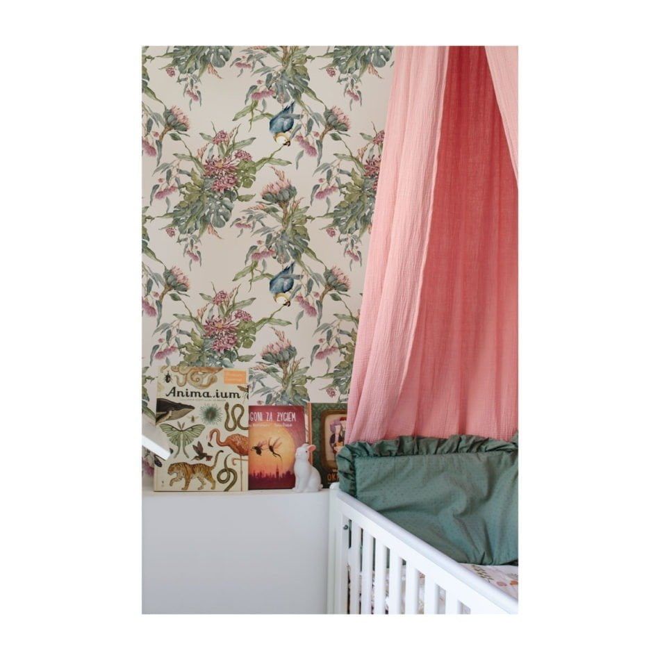 Tropical Parrots Wallpaper Sample
