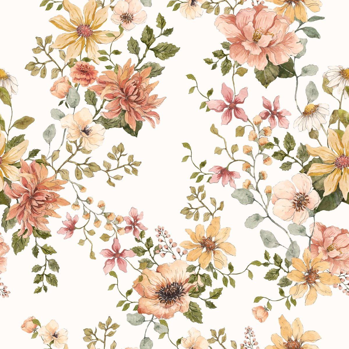 English Garden Wallpaper Sample