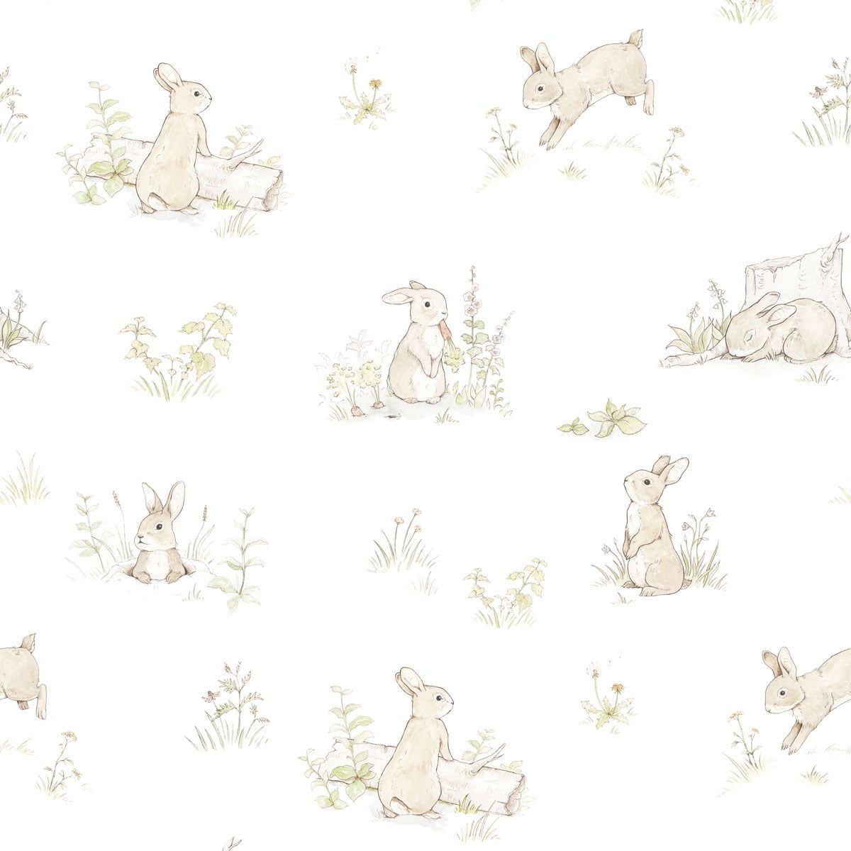 Rabbit Day Classic Wallpaper Sample