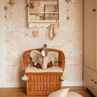 Magic Swans Beige Wallpaper