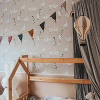 White Ducks Wallpaper Sample / Return to Innocence