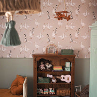 White Ducks Wallpaper Sample / Return to Innocence
