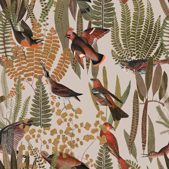 Birds Bush Wallpaper
