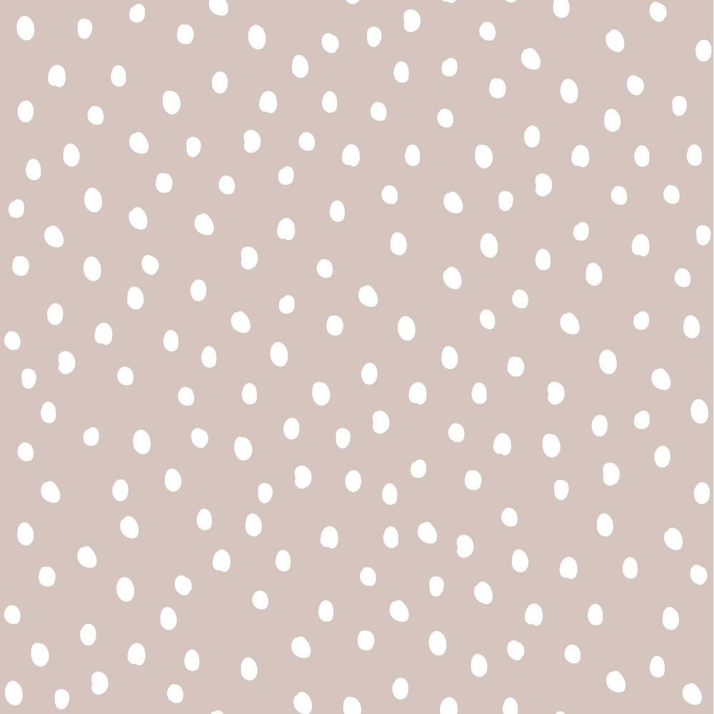Simple irregular dots powder pink white Wallpaper Sample