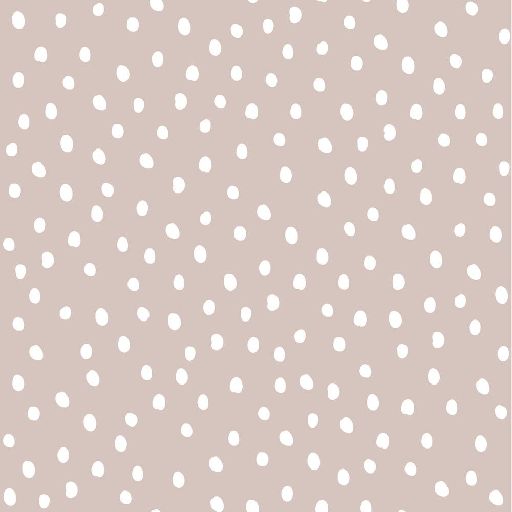 Simple irregular dots powder pink white Wallpaper