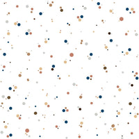 Simple dots minimini cinnamon blue Wallpaper Sample