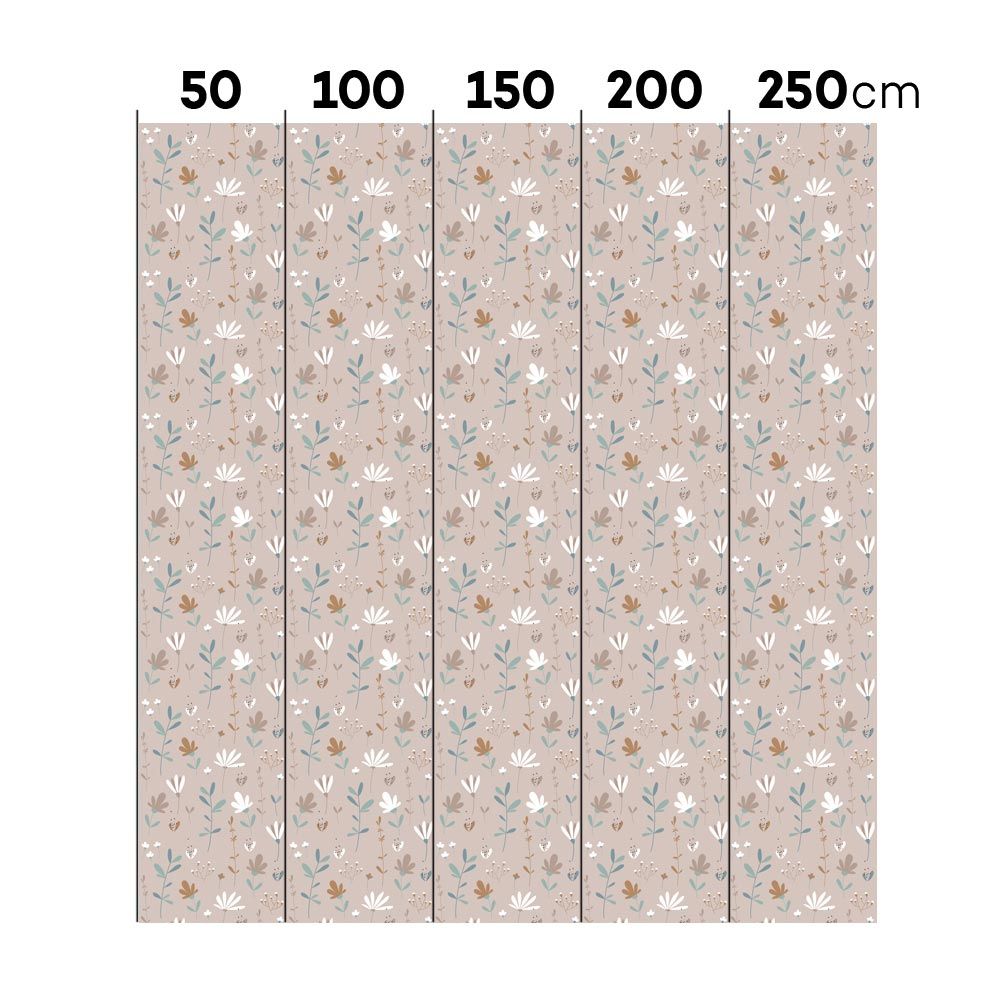 Simple scandinavian spring meadow Wallpaper Sample