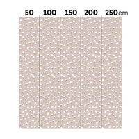 Simple Daisies on powder pink Wallpaper Sample