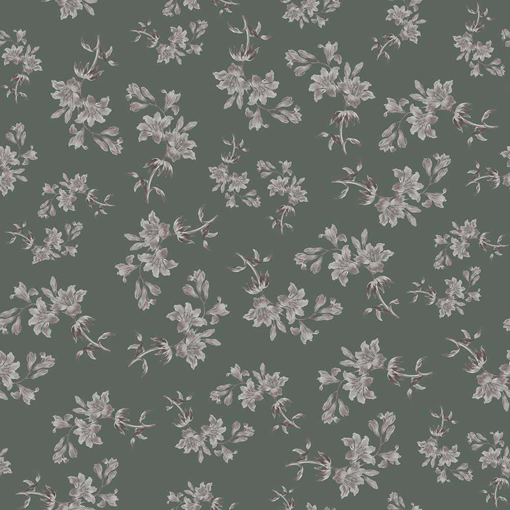 Vintage Royal Green Wallpaper