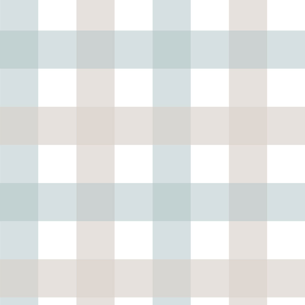 Provence check beige blue MEDIUM