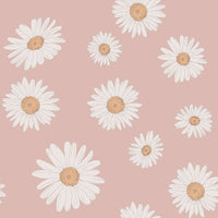 Tuscan Daisies Pink Wallpaper Sample